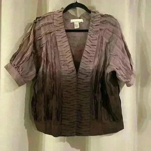 Women’s Purple Vintage Quarter Sleeve Blouse